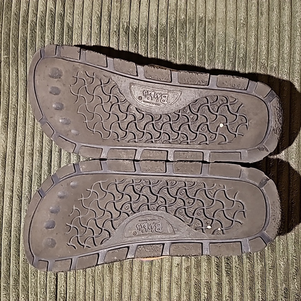 Birkenstock Multicolor Swirl Pattern Arizona Sandals with Blue Buckles - Picture 5 of 9
